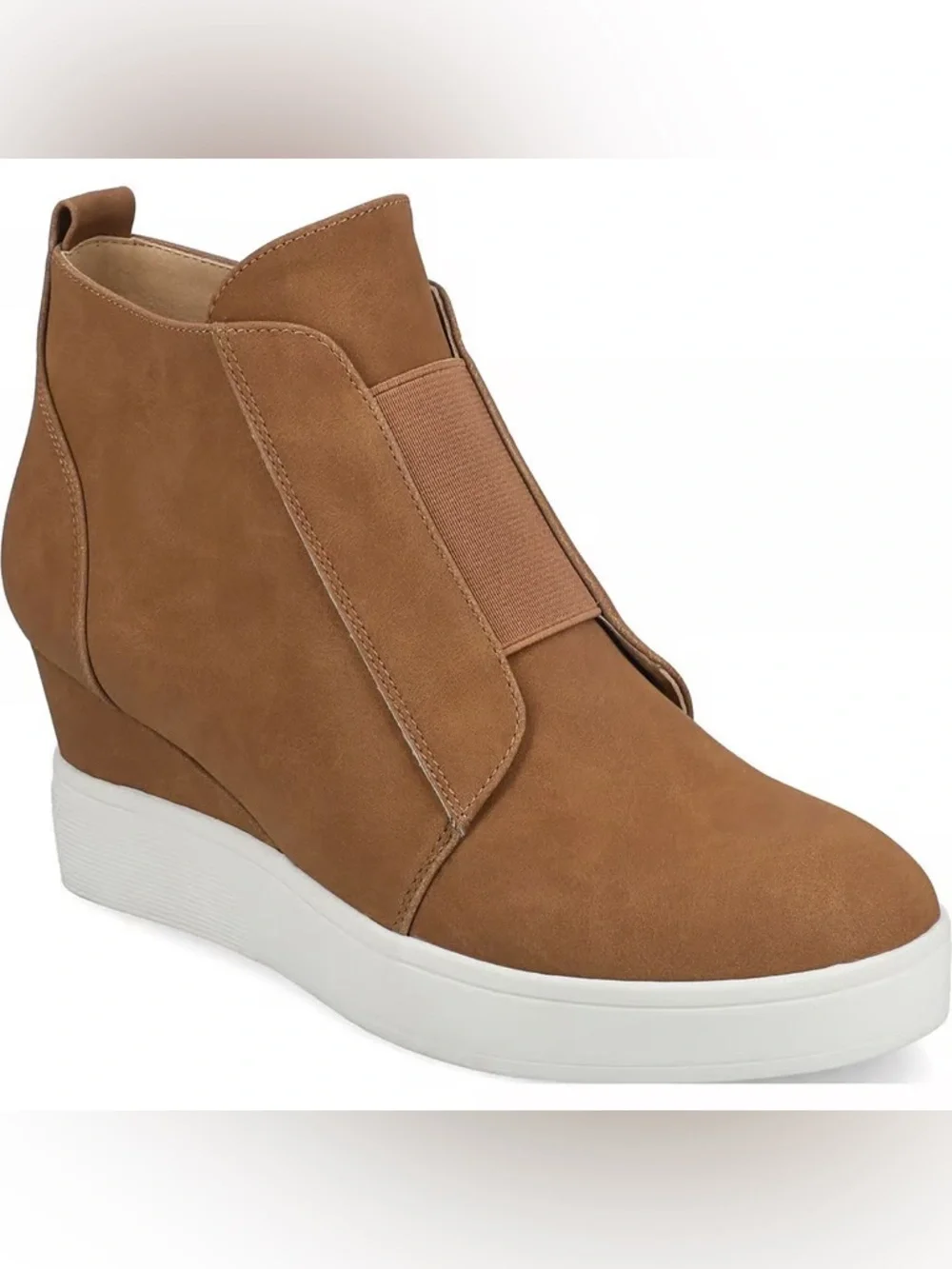 Linea Paolo Suede Wedge Heel Sneaker Bootie Felicia (7) - Picture 1 of 12